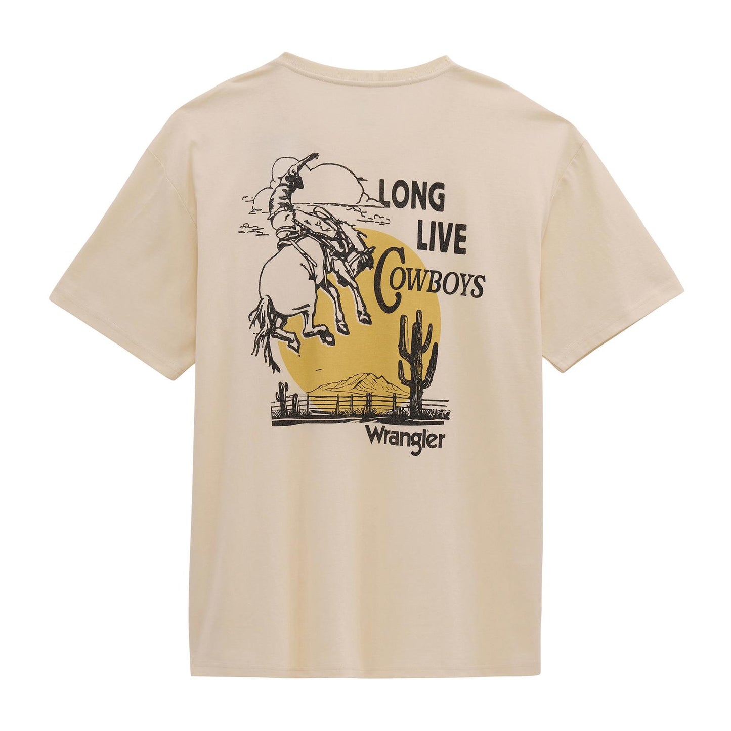 MENS WHITE LONG LIVE COWBOYS TSHIRT