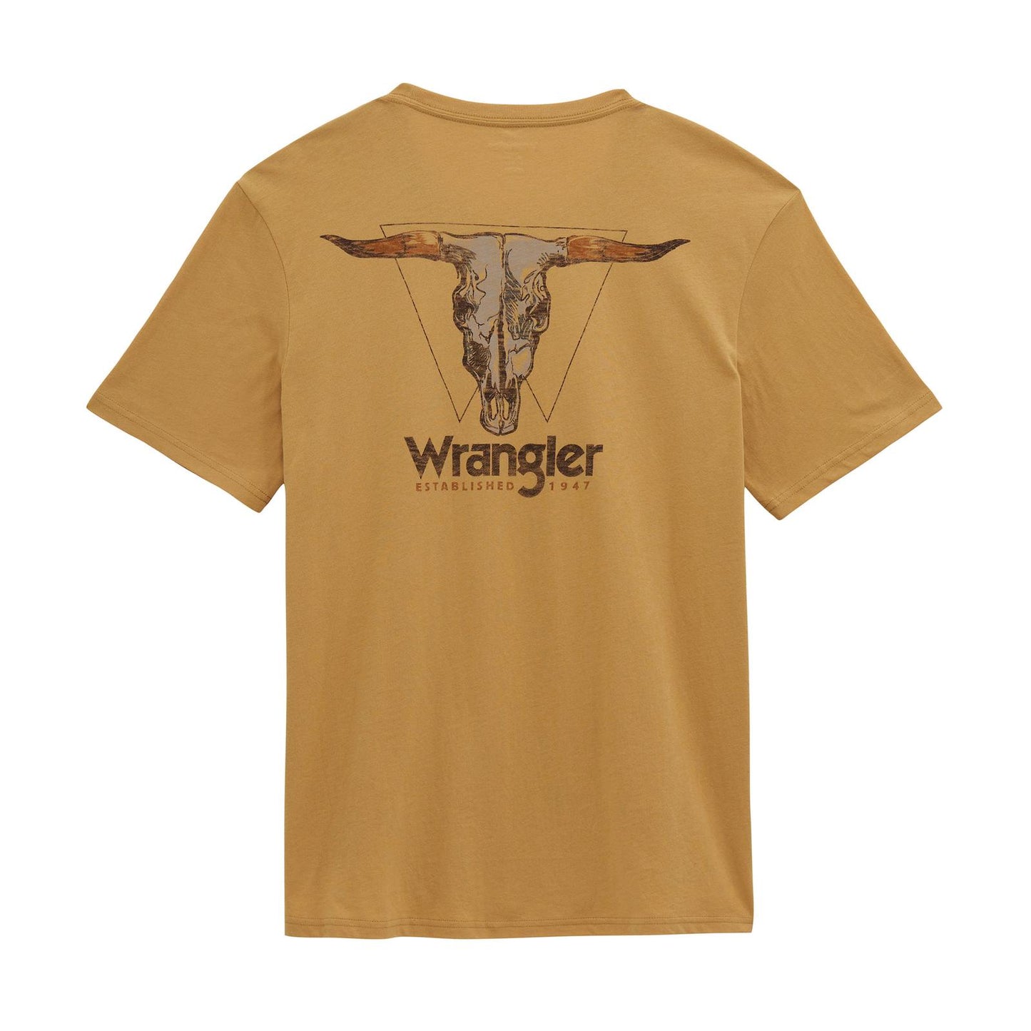 MENS WRANGLER YELLOW LONGHORN TSHIRT