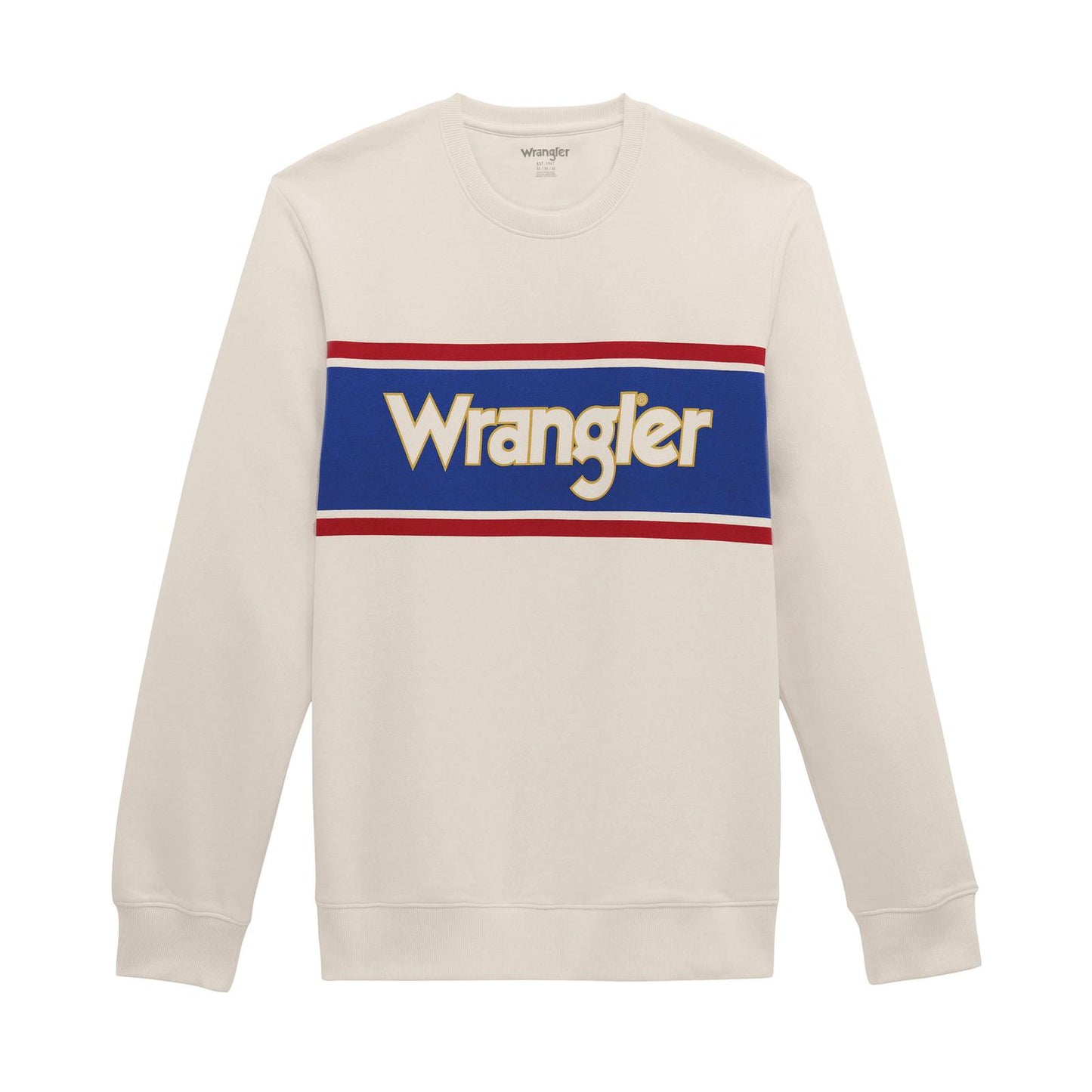 MENS WRANGLER WHITE CREWNECK