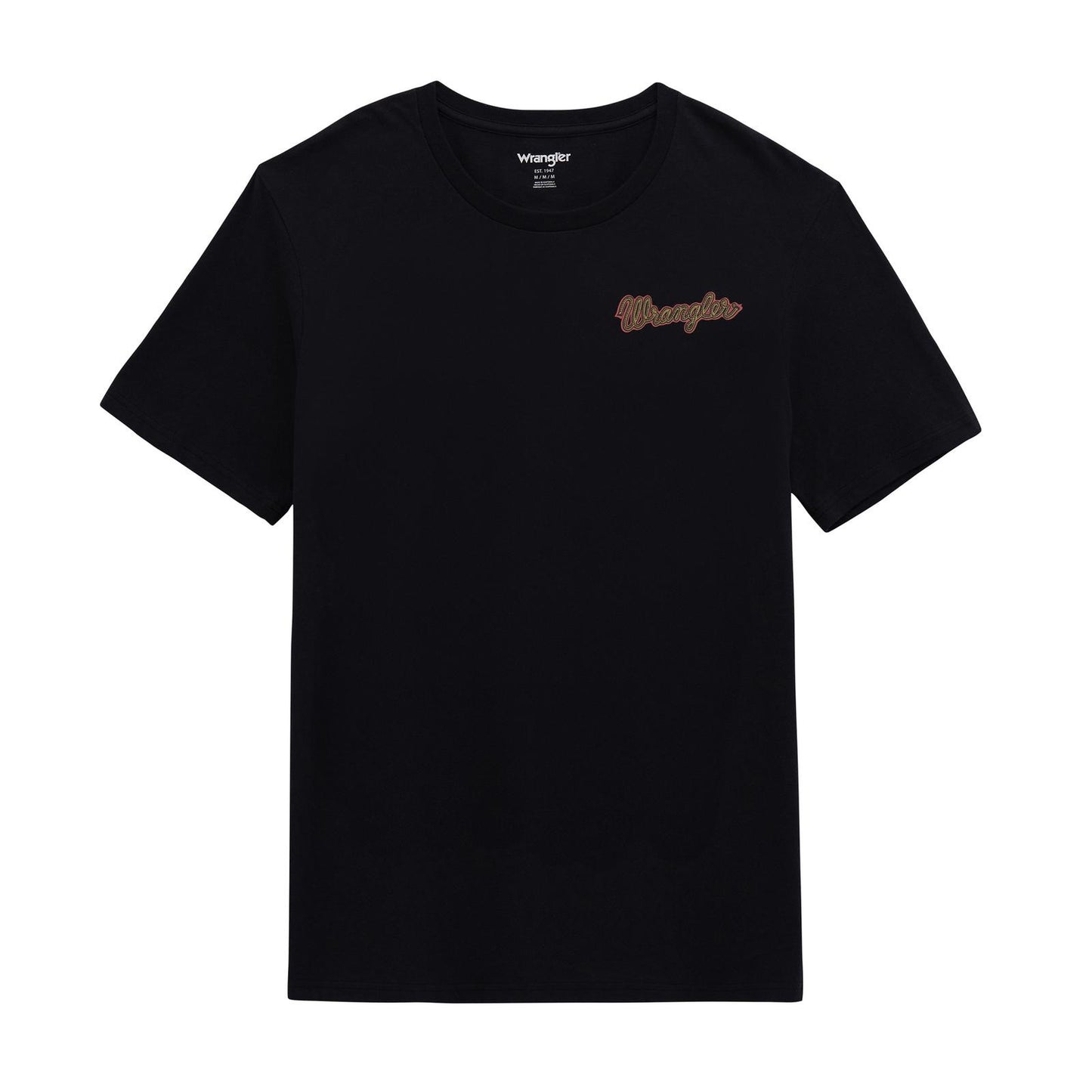 MENS WRANGLER BLACK BRONCO TSHIRT
