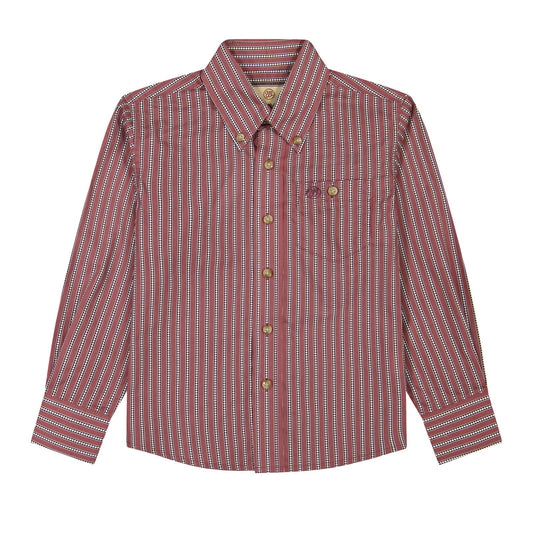 BOYS CLASSIC RED STRIPED SHIRT