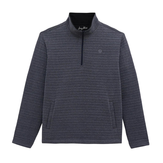 MENS GEORGE STRAIT BLUE QUARTER ZIP PULLOVER