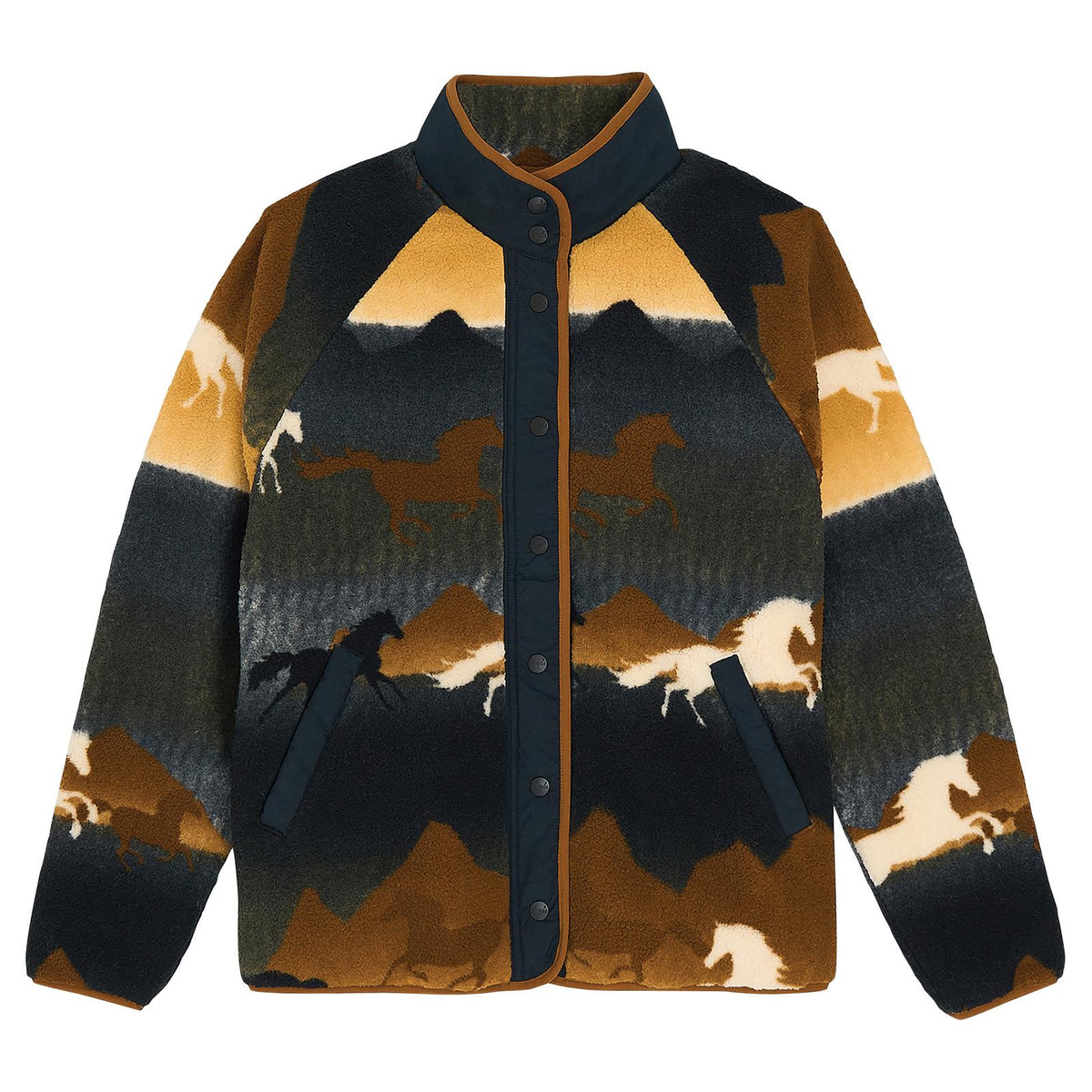 LADIES WRANGLER WILD HORSES FULL SNAP JACKET