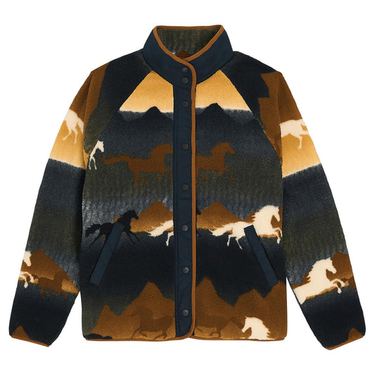 LADIES WRANGLER WILD HORSES FULL SNAP JACKET