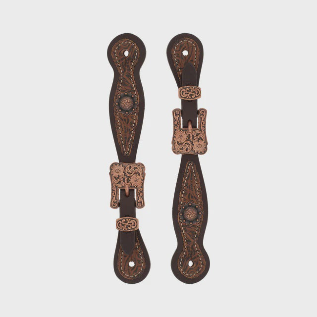 LADIES WEAVER FLORAL SPUR STRAP