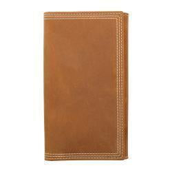 MENS TRIFOLD RODEO WALLET- MEDIUM BROWN