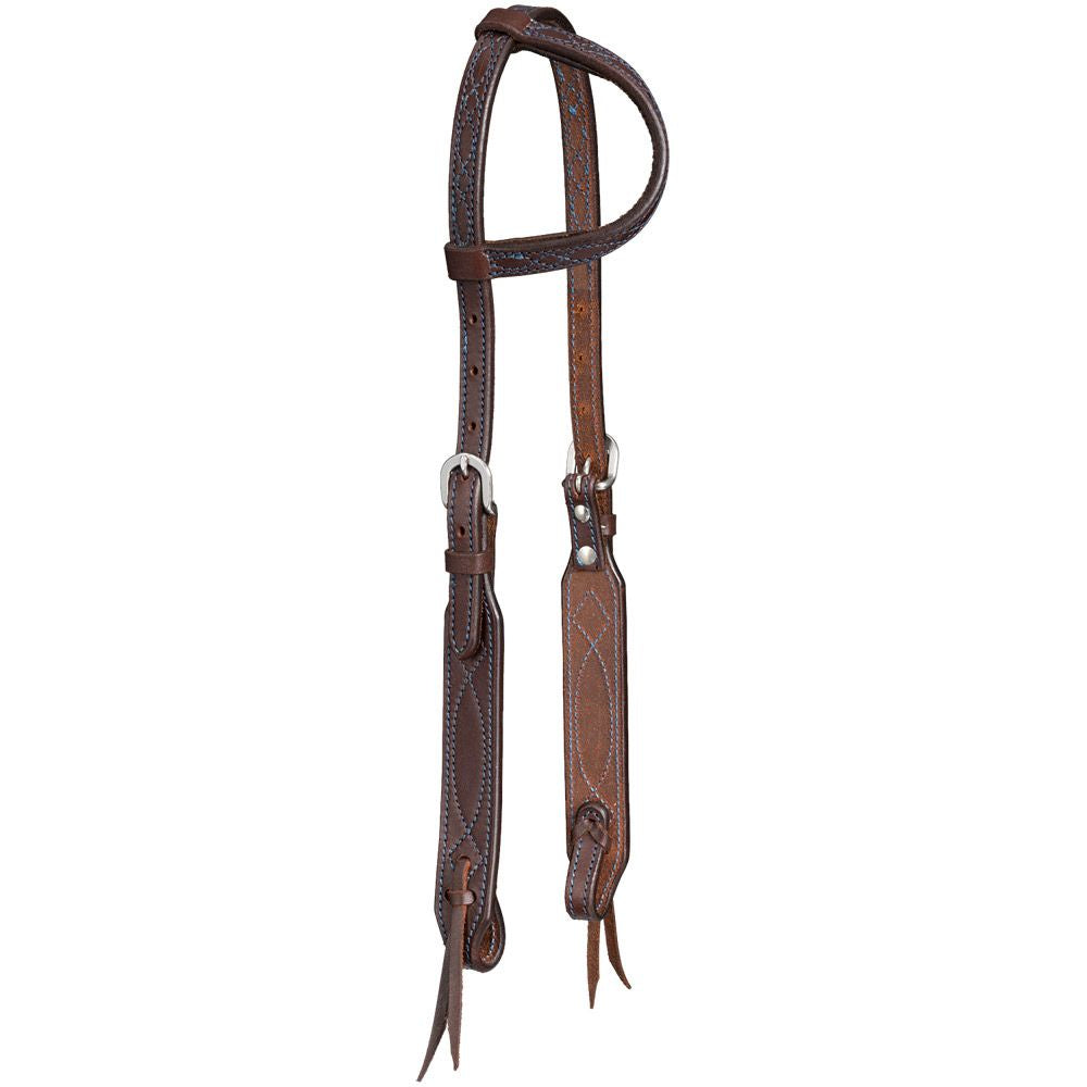 COLOURED THREAD SINGLE EAR HEADSTALL