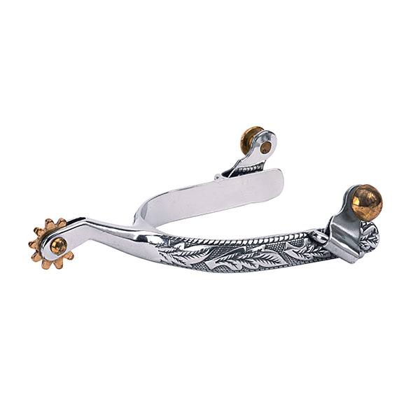 LADIES ENGRAVED ROPING SPURS