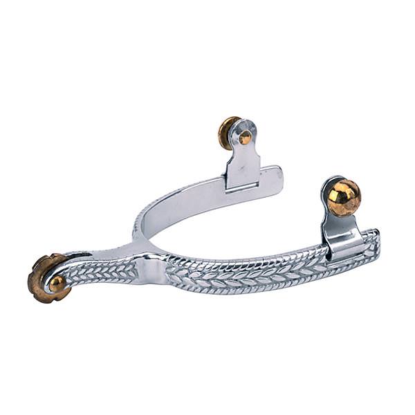 WEAVER MENS ROPING SPURS W/ENGRAVING