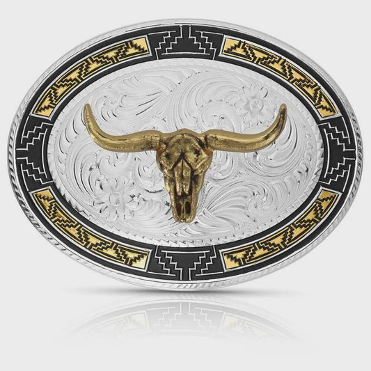 MONTANA SOUTHWEST EDGE LONGHORN BUCKLE