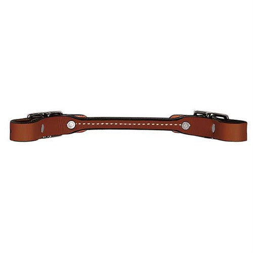 WEAVER ROUNDED LEATHER CURB STRAP