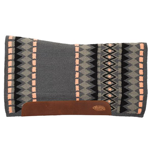 WEAVER FLEX CONTOURED SADDLE PAD- CHARCOAL/PEACH