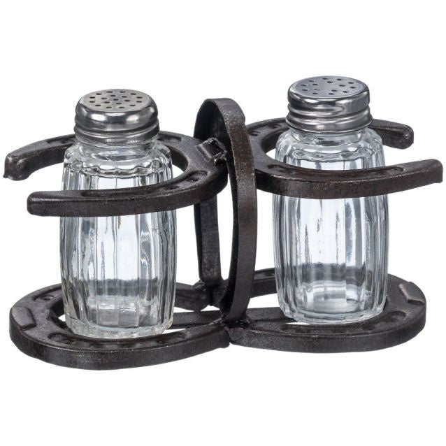 SALT & PEPPER SHAKER- HORSESHOES