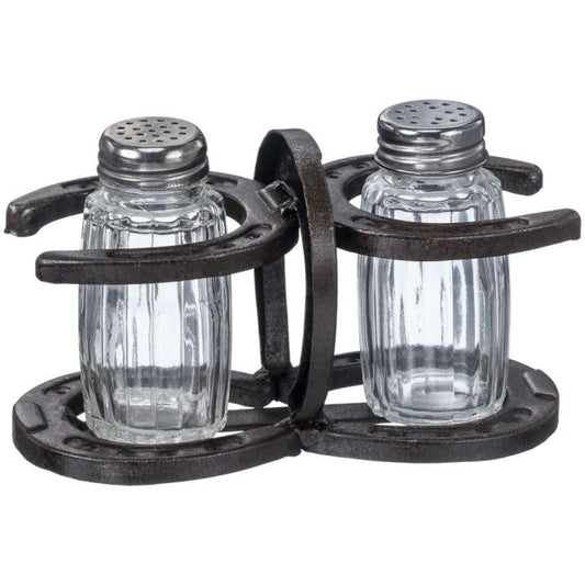 SALT & PEPPER SHAKER- HORSESHOES