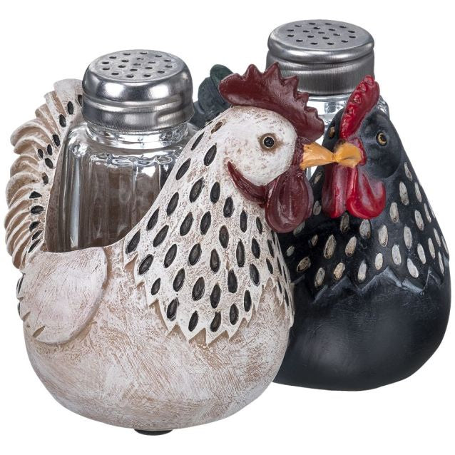 SALT & PEPPER SHAKER- CHICKENS