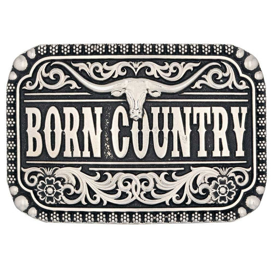 ATTITUDE BORN COUNTRY BUCKLE