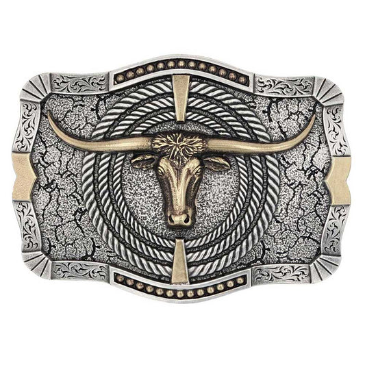 ATTITUDE ROPIN' READY LONGHORN BUCKLE