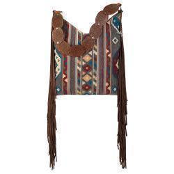 ANGEL RANCH SOUTHWEST SCALLOPPED CROSSBODY PURSE
