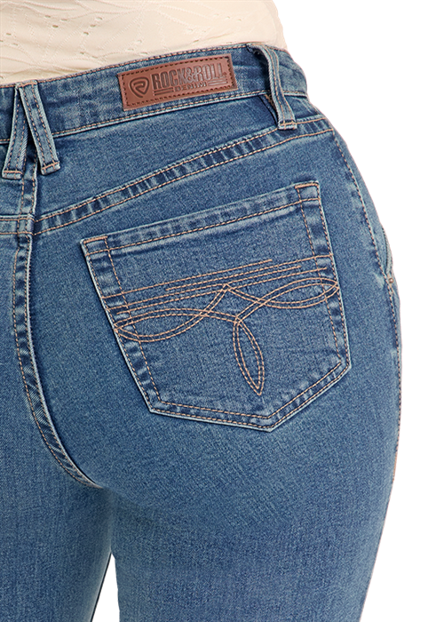 WOMENS FRONT PANEL HIGH RISE TROUSER
