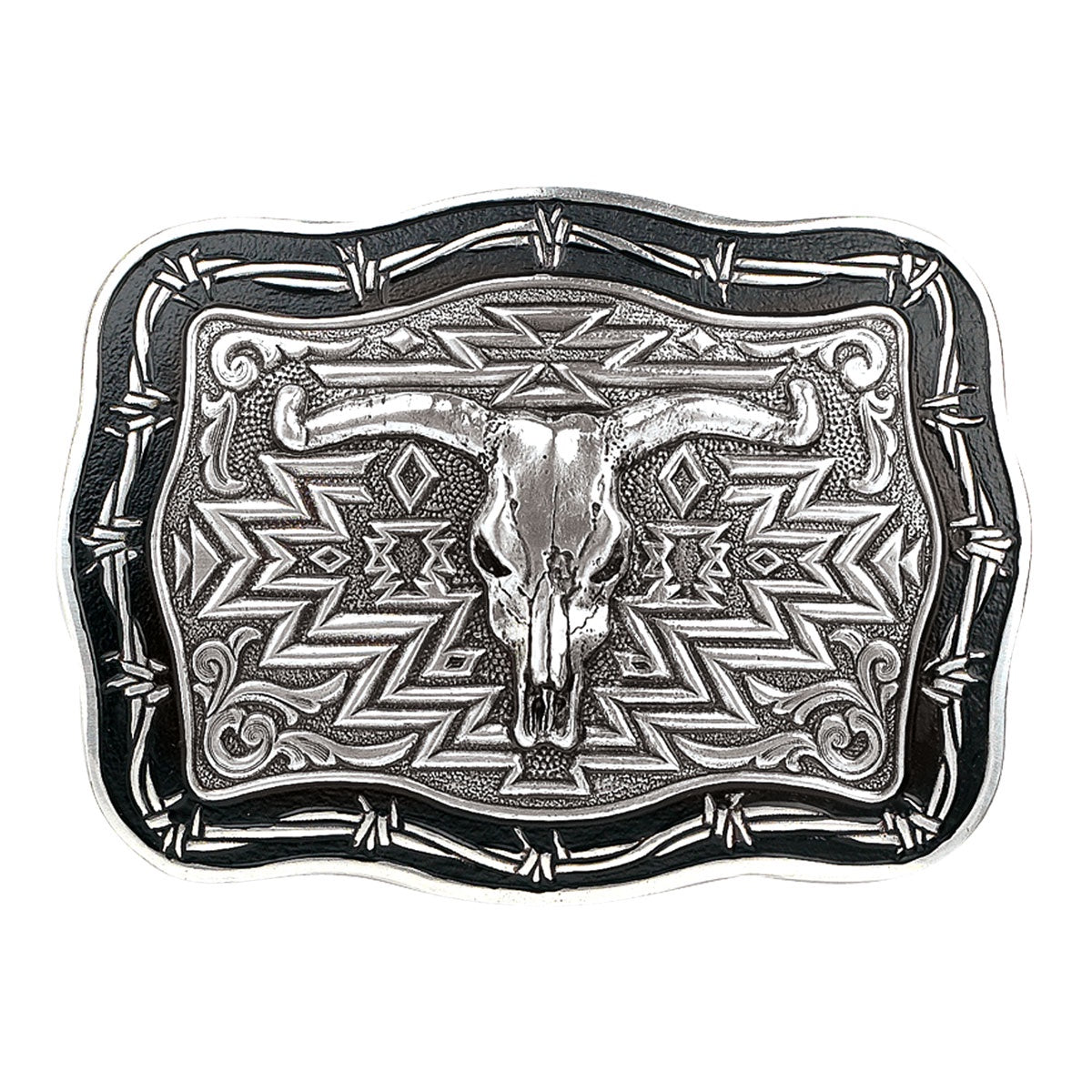 AZTEC SKULL BUCKLE