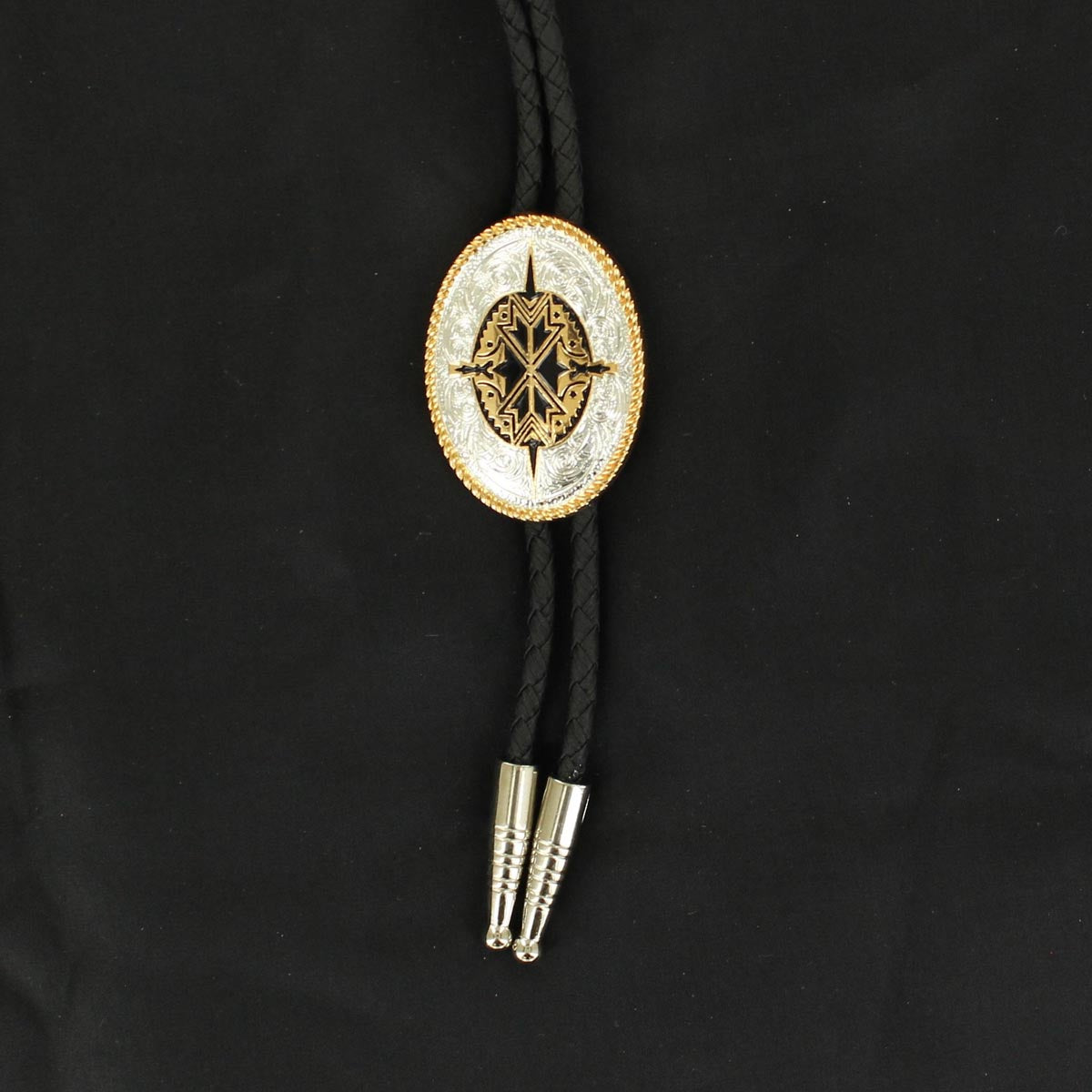 DOUBLE S AZTEC BOLO TIE