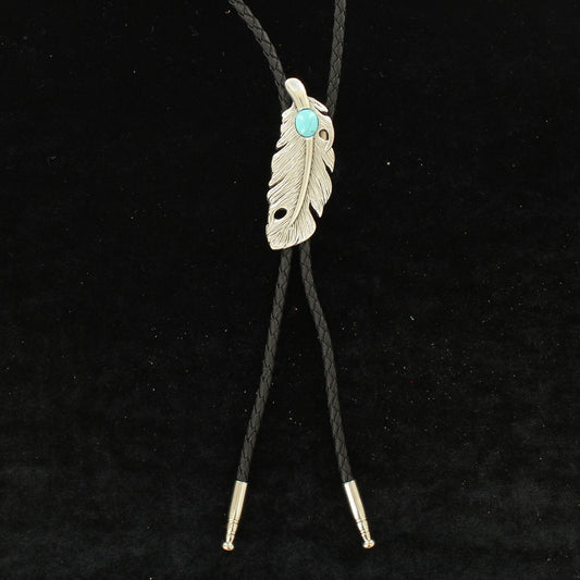 FEATHER BOLO TIE