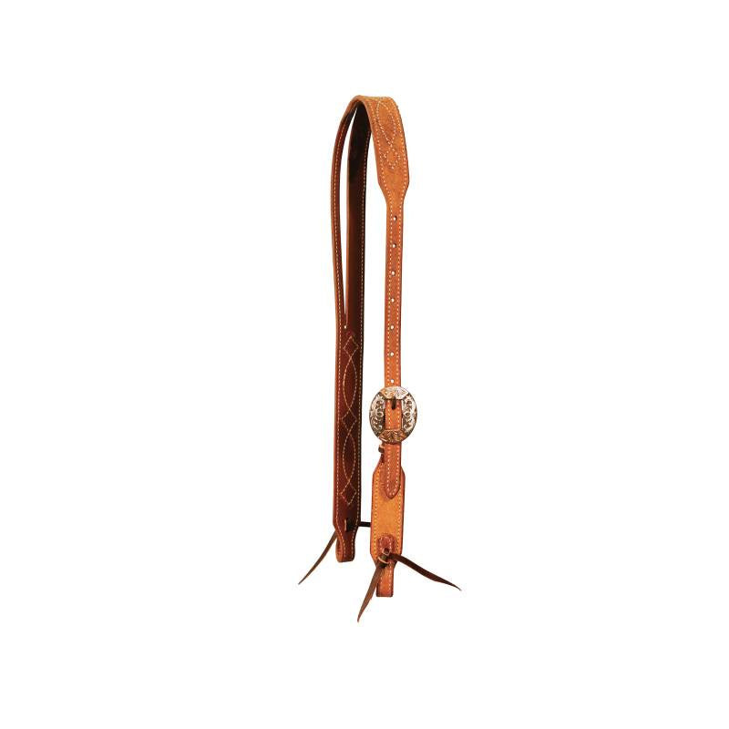 TAPERED NATURAL ROUGHTOUT GUNSLINGER SPLIT EAR HEADSTALL