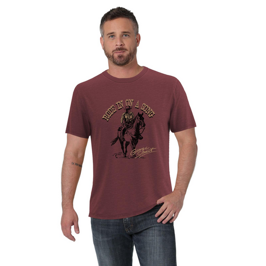 MENS BURGUNDY GEORGE STRAIT TSHIRT