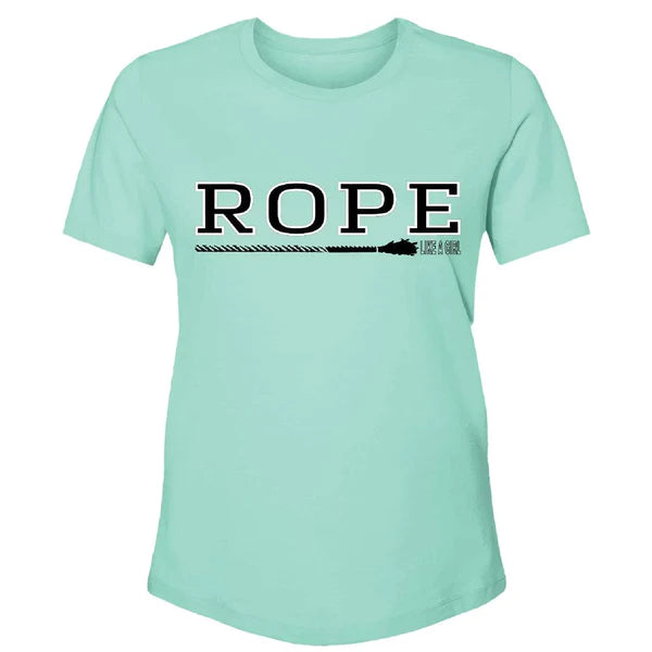 LADIES HOOEY "ROPE" TEAL TSHIRT