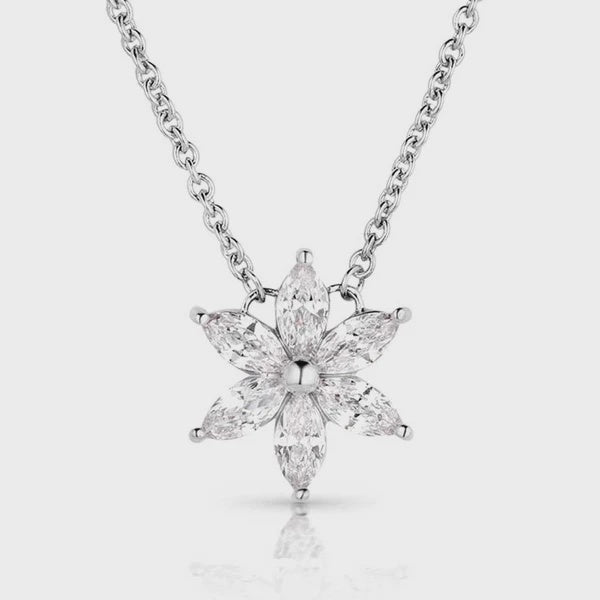 FLORAL CHEER CRYSTAL NECKLACE