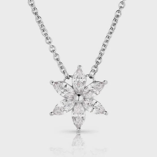 FLORAL CHEER CRYSTAL NECKLACE