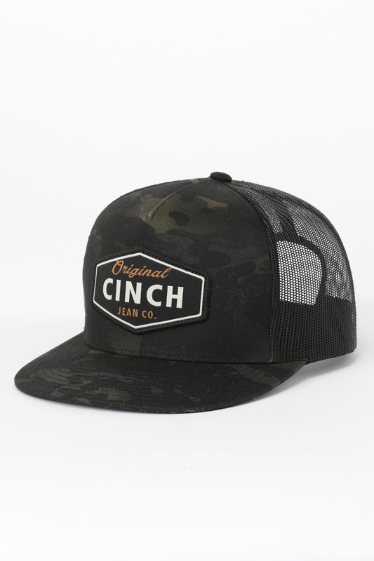 CAMO "CINCH" TRUCKER HAT