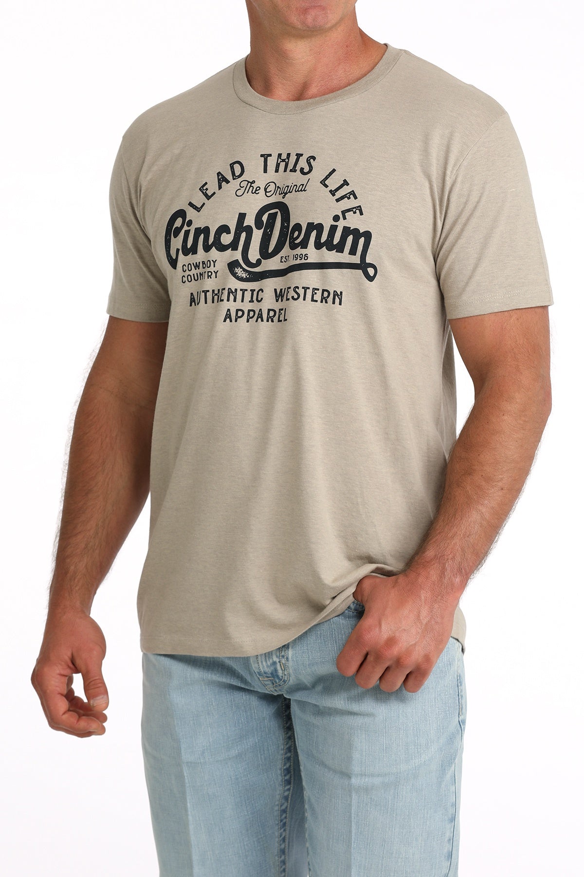 MENS TAN "LEAD THIS LIFE" TSHIRT