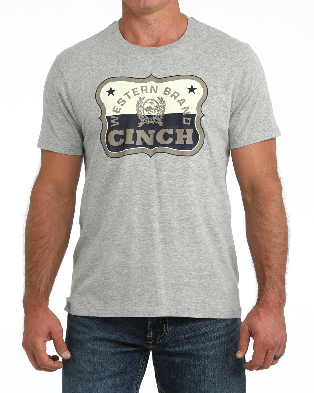 MENS KHAKI"WESTERN BRAND" TSHIRT