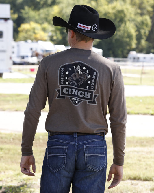 MENS LONG SLEEVE TSHIRT-STONE