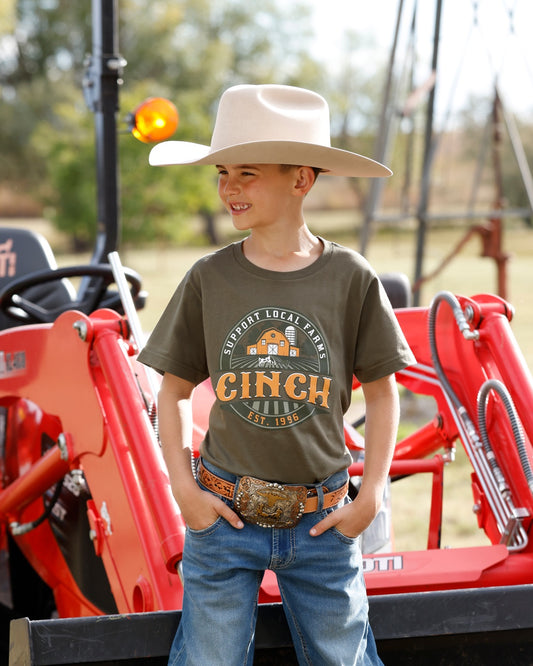 BOYS "SUPPORT LOCAL FARMS" TEE