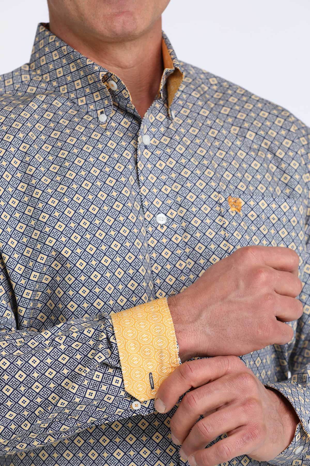 MENS CLASSIC FIT- ROYAL/YELLOW