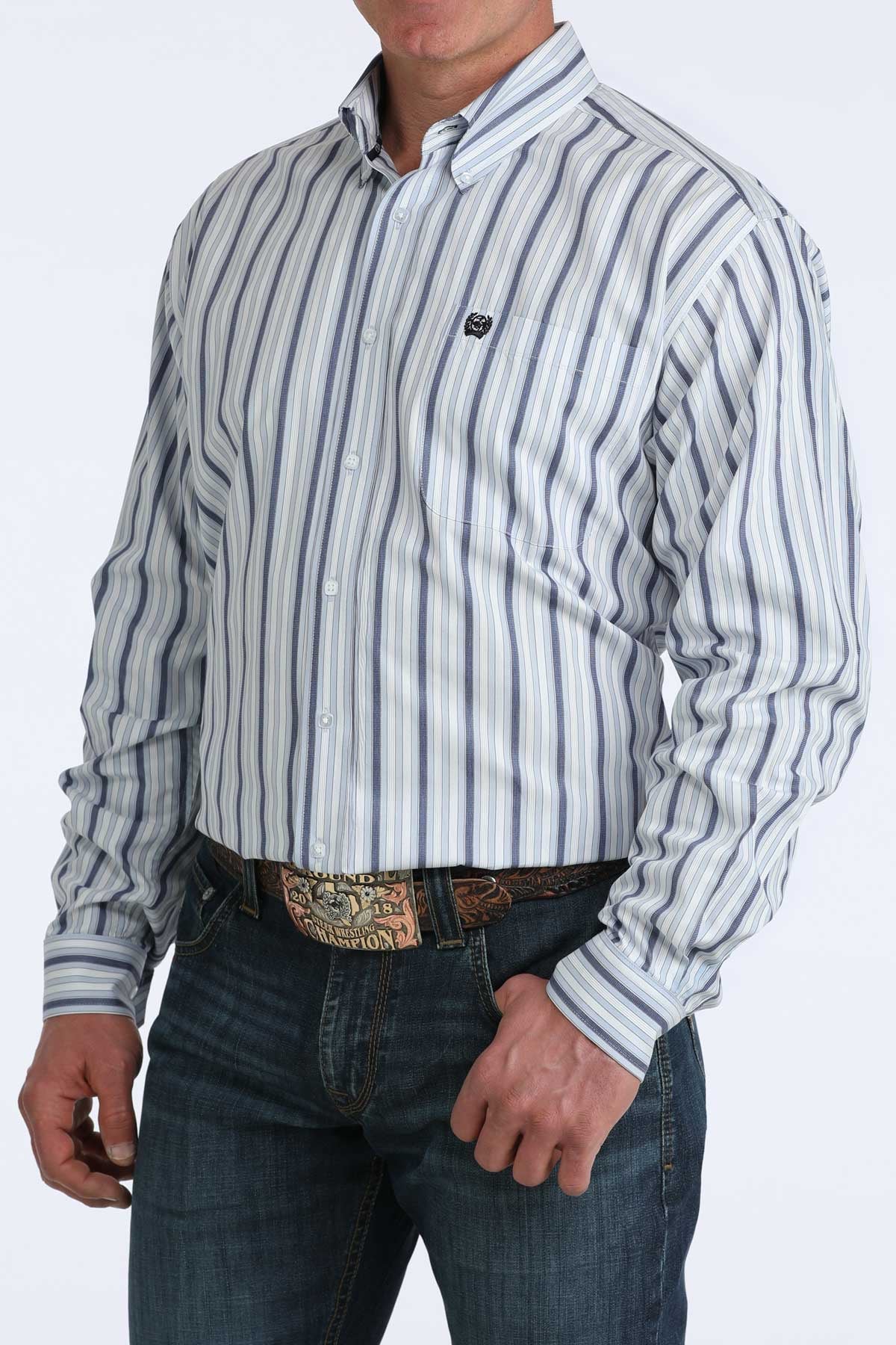 MENS CLASSIC FIT- BLUE STRIPE