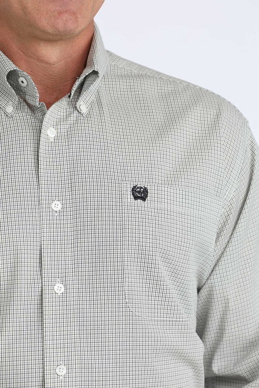 MENS CLASSIC FIT- WHITE PLAID