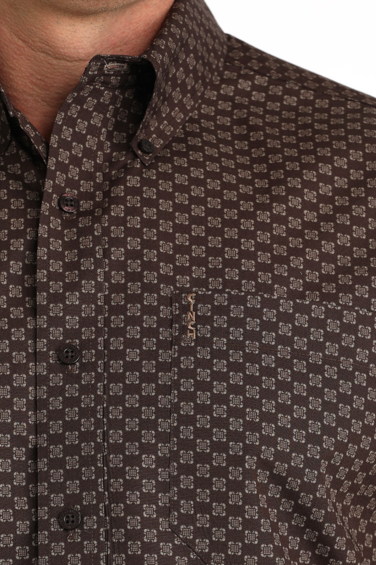 MENS MODERN FIT- BROWN PATTERN