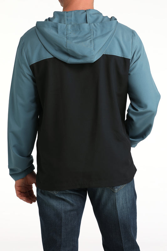 MENS 1/2 ZIP HOODED PULLOVER