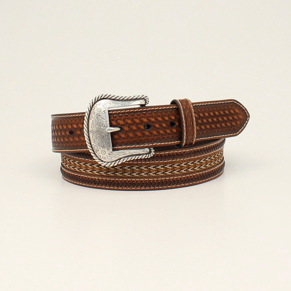MENS NOCONA BELT W/ BRAIDED INLAY -20% OFF