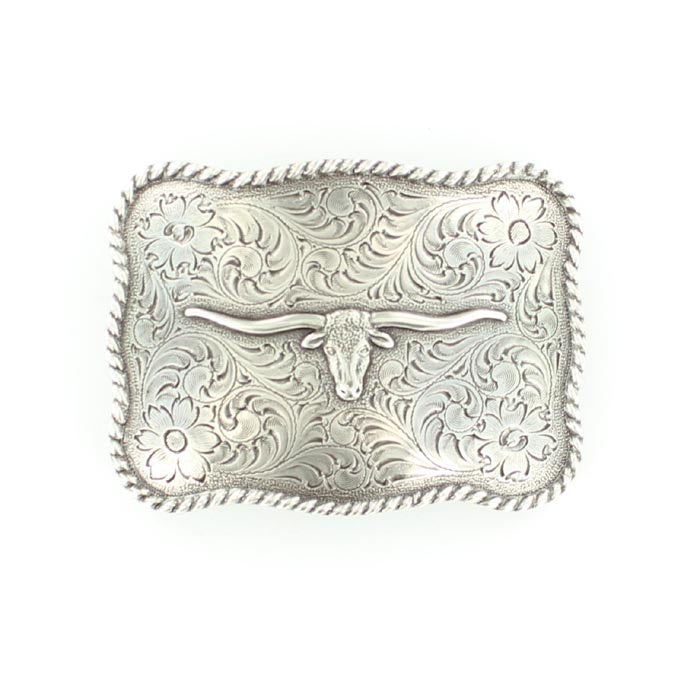 NOCONA ROPE EDGE LONGHORN BUCKLE