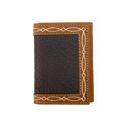 MENS BOOT STITCH TRIFOLD WALLET