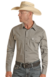 MENS PANHANDLE GREY SHIRT