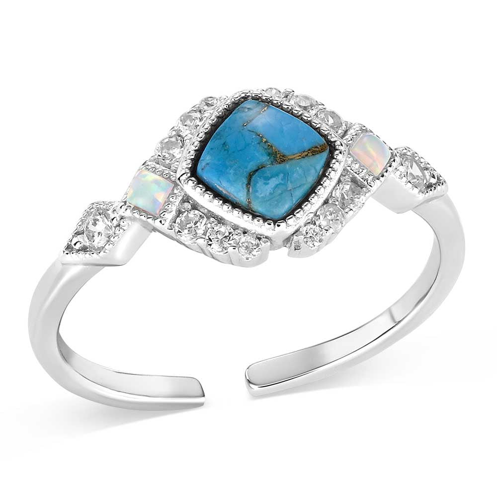 SHIMMERING GLACIER TURQUOISE RING