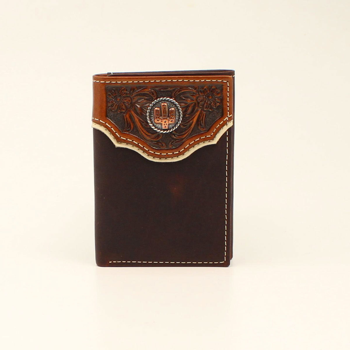 MENS NOCONA TRIFOLD WALLET W/ EMBOSSED OVERLAY