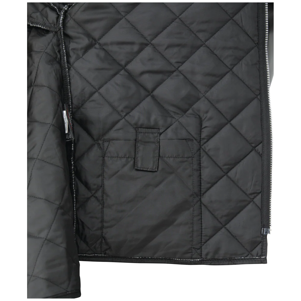 QUILTED HOODED FREEZER JACKET