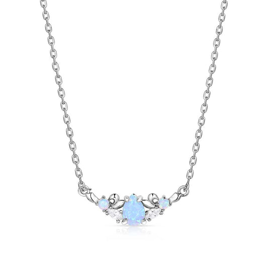 REFINED GRACE OPAL CRYSTAL NECKLACE