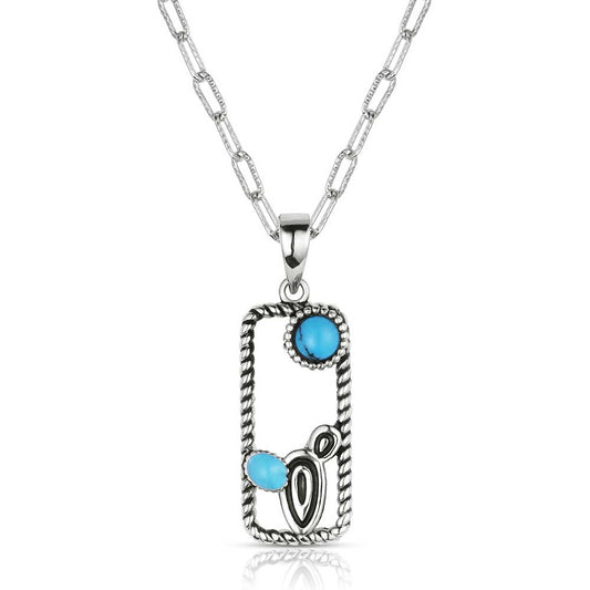TURQUOISE CATCTI NECKLACE